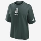 売れ筋商品|||ナイキ カットソー トップス レディース Women's Black Ohio State Buckeyes Boxy Legacy Established T-Shirt Black Ladies Ohio State Buckeyes Nike Essential Mock Black Long